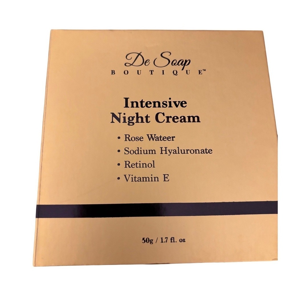 De Soap Boutique Intensive Night Cream Retinol Sodium Hyaluronate Vitamin‎ E